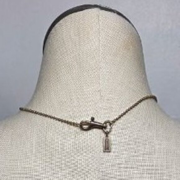 Coach Goldtone Signature C Open Ball Necklace - Picture 5 of 5